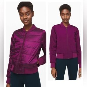 Lululemon Non-Stop Bomber *Reversible *Marvel - size 4